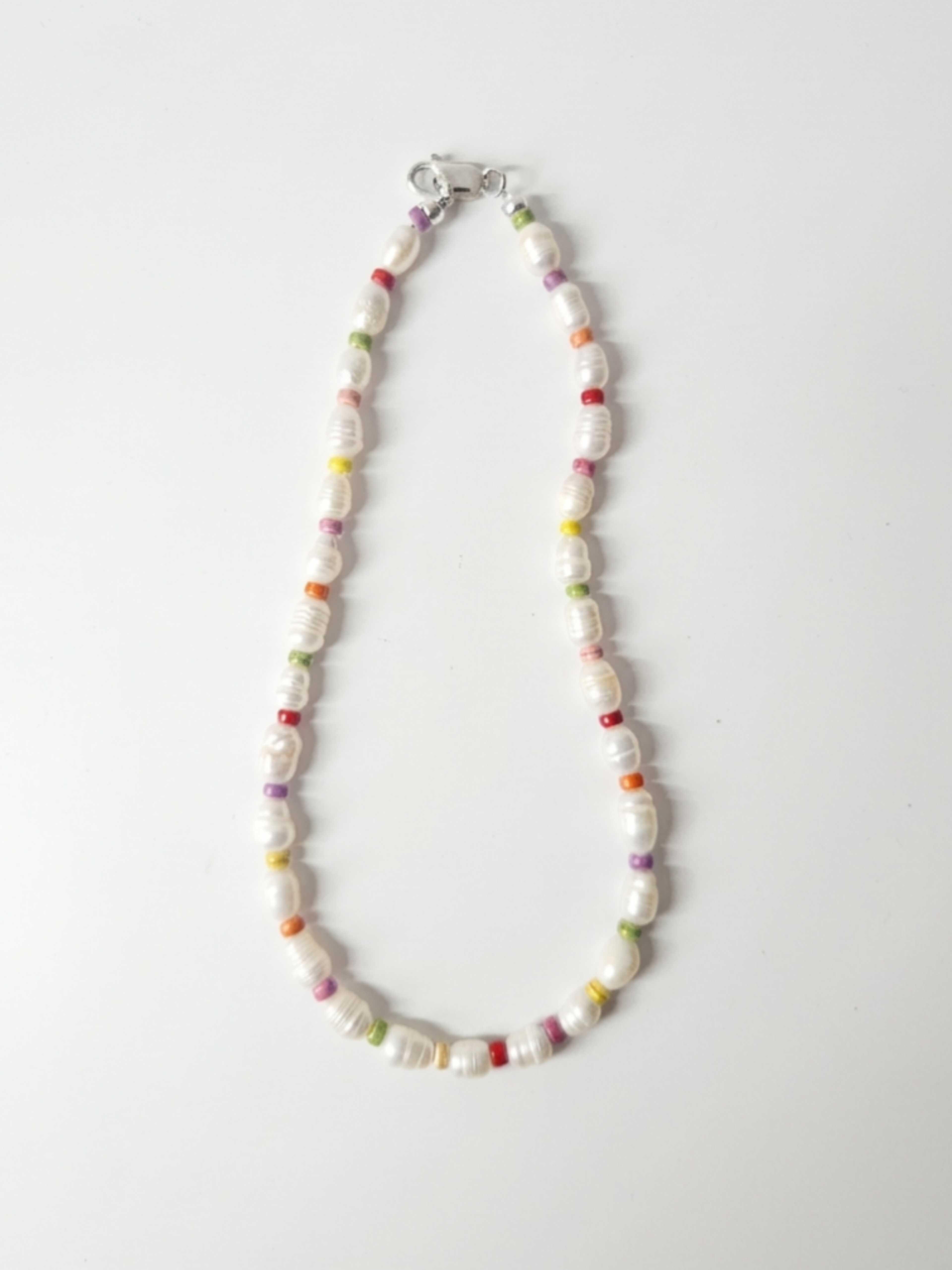 Rainbow Pearl Necklace