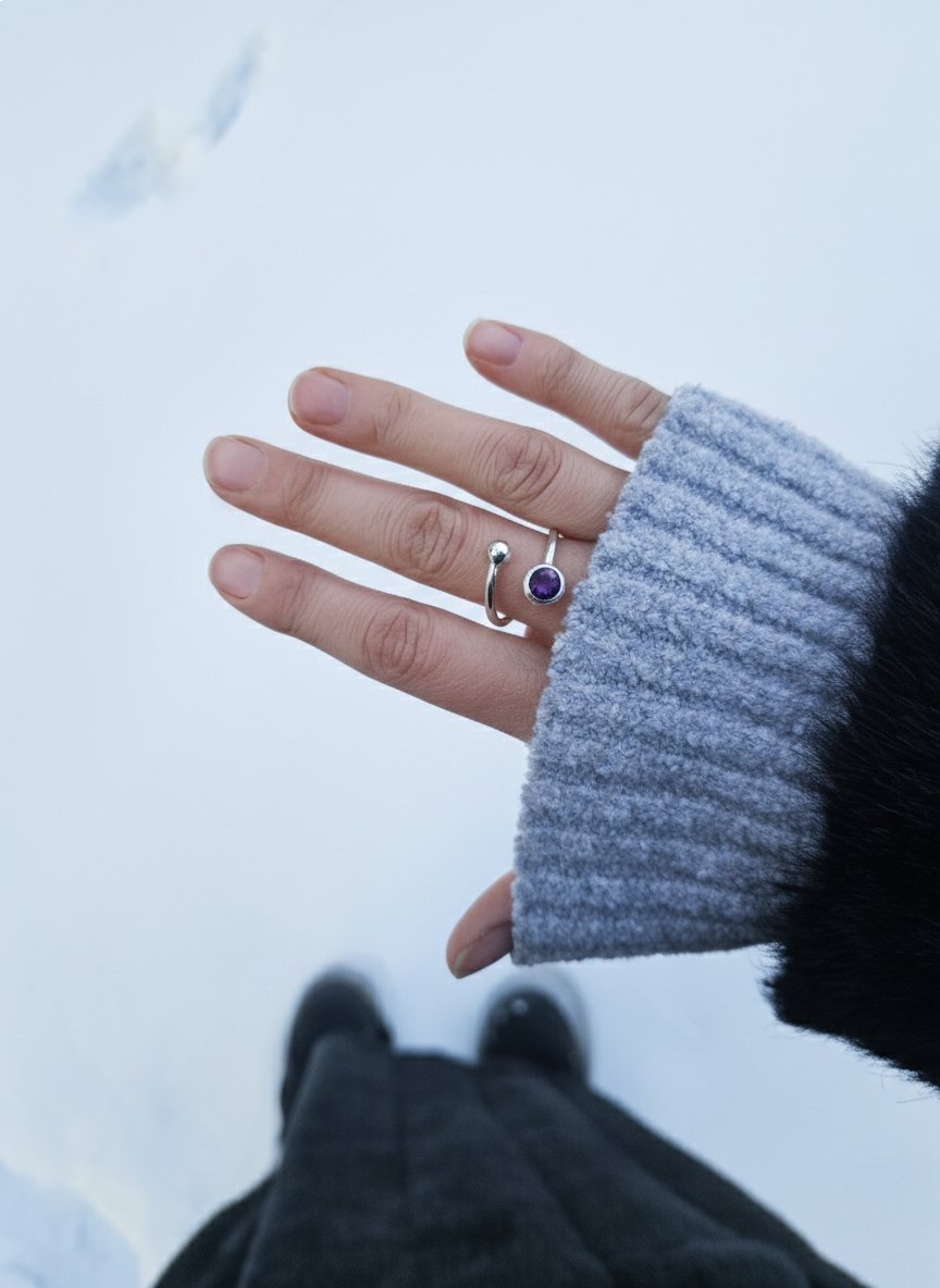 Twisted Bubble Ring R002A